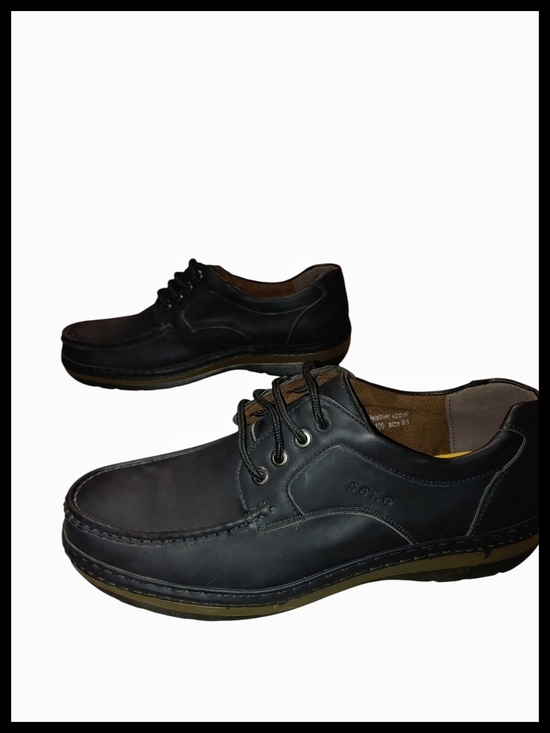 solo Other - SOLO Men's Black Casual Lace-Up Shoes